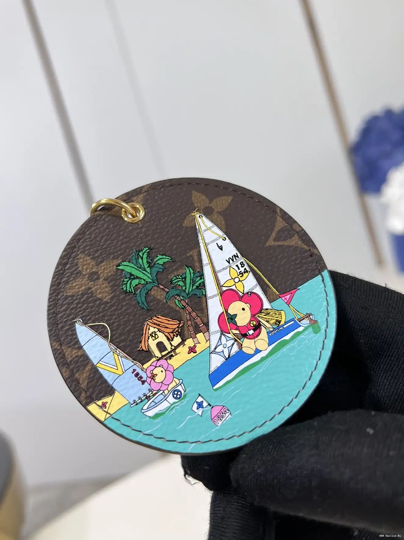 AAA Pruses Bags LOUIS Holder Skate And Key Ice VUITTON Bag Charm Illustre 0626